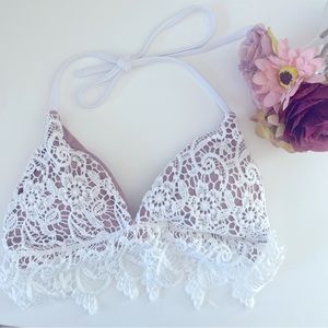 Brand new lace bikini top